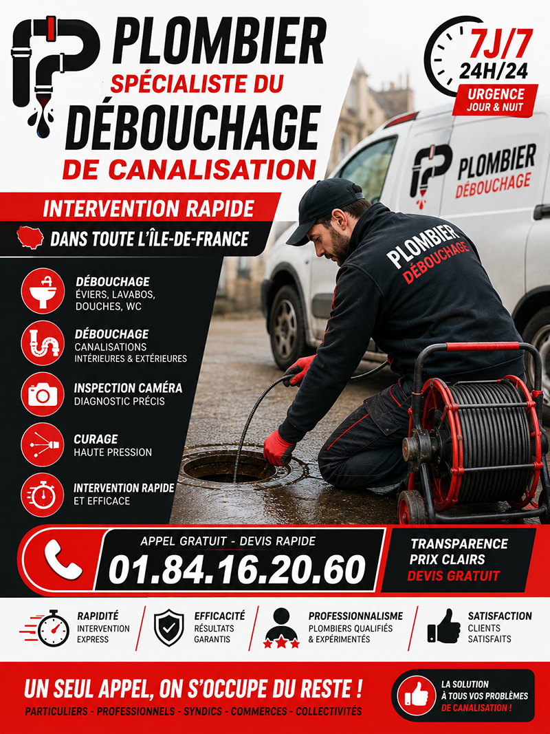Debouchage de Canalisations Drancy